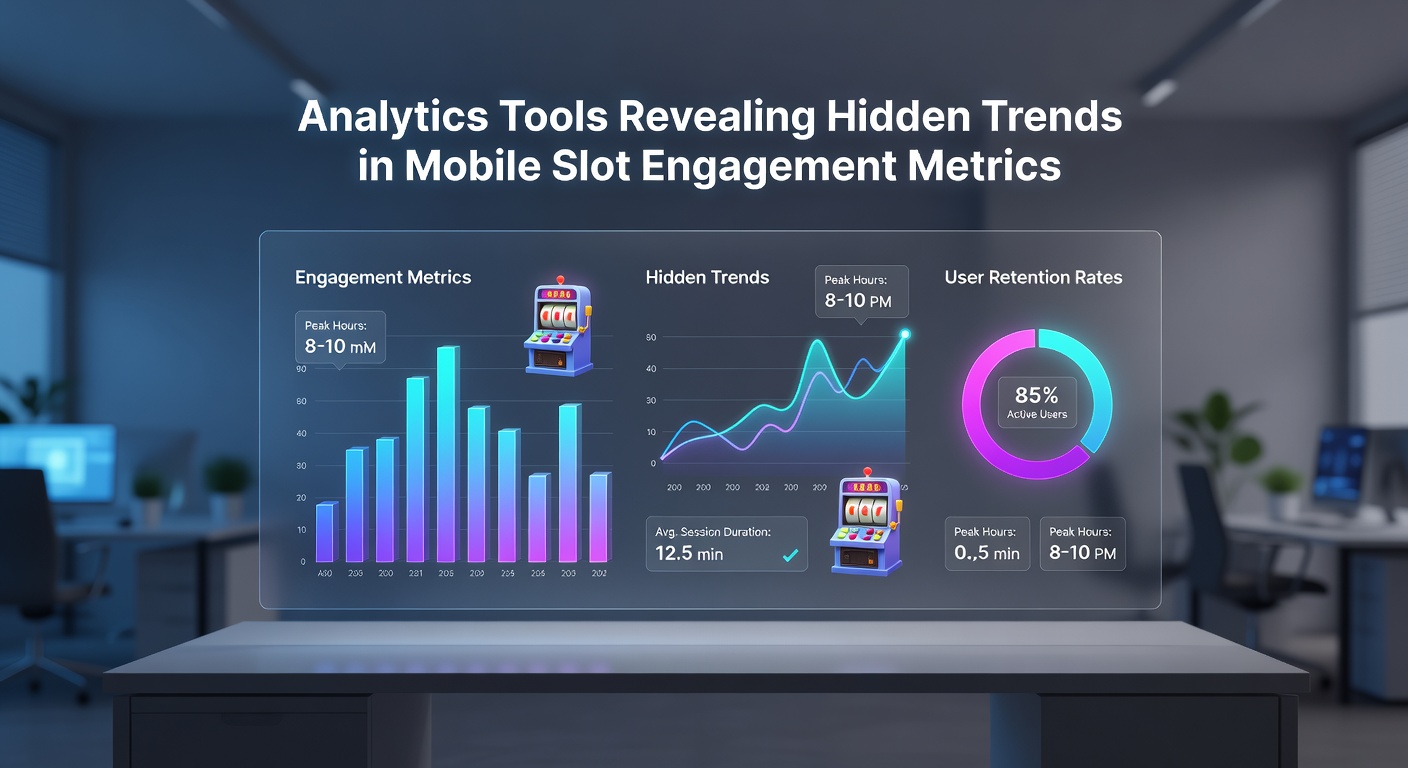 Analytics dashboard displaying mobile slot engagement metrics and heatmaps