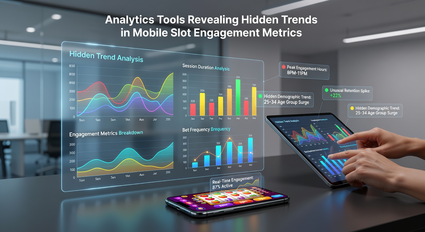 Trend graphs illustrating mobile slot engagement shifts over time