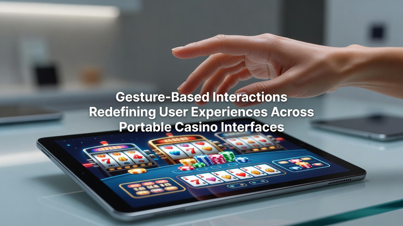 Users interacting with gesture controls on portable casino interfaces