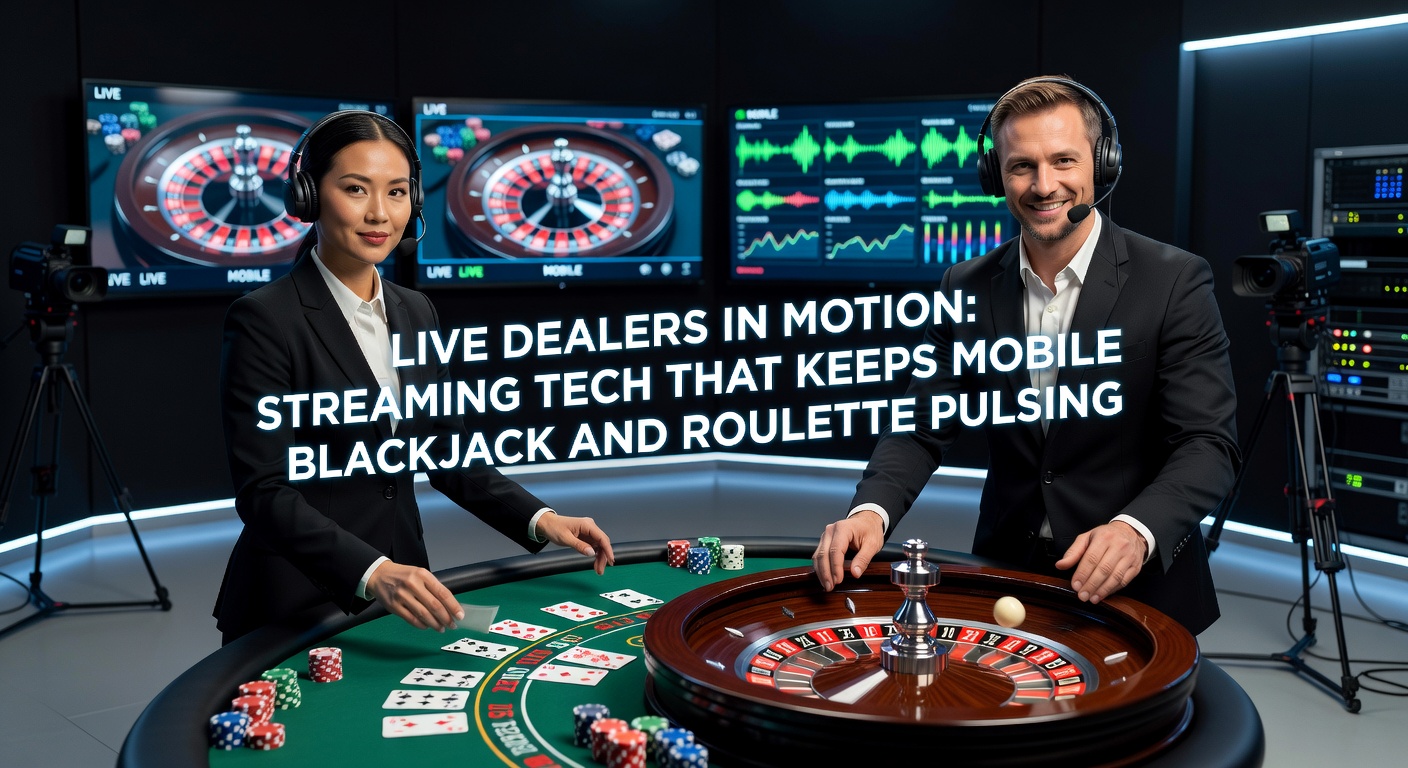 A live dealer at a mobile-optimized blackjack table streams high-definition video with real-time chat integration, capturing the thrill of cards being dealt under studio lights