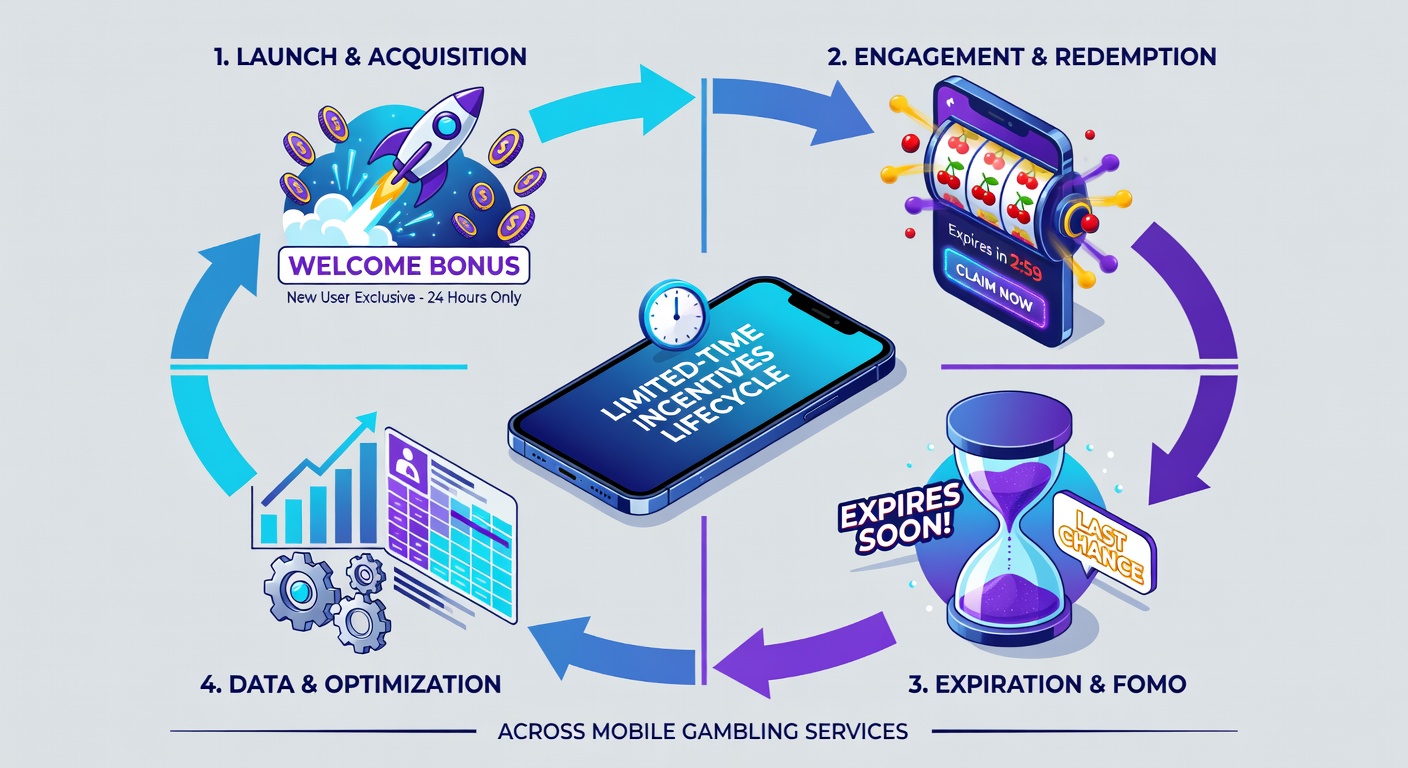 Analytics dashboard on a tablet displaying redemption rates and user engagement metrics for a mobile casino promotion